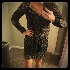 Long sleeve flowery Jessica Simpson dress!